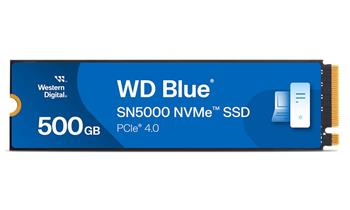 WD Blue SN5000 500GB Powered by SANDISK / NVMe M.2 PCIe Gen4 / Interní / M.2 2280