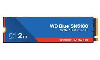 WD Blue SN5100 2TB SSD Powered by SANDISK / NVMe M.2 PCIe Gen4 / Interní / chladič / M.2 2280