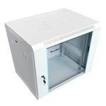 XtendLan 12U/600x600, na zeď, jednodílný, rozložený, skleněné dveře, šedý
